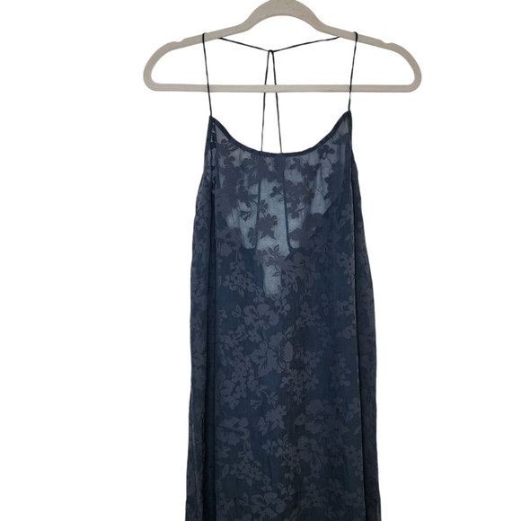 Madewell Floral Halter Cover-Up Sheer Midi Dress - Picture 5 of 9